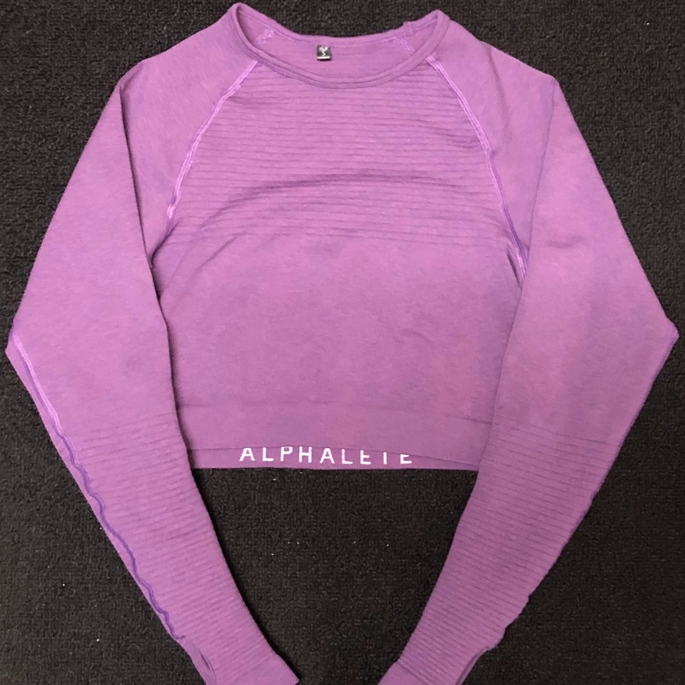 Alphalete Revival Crop Long Sleeve - Ultra Violet